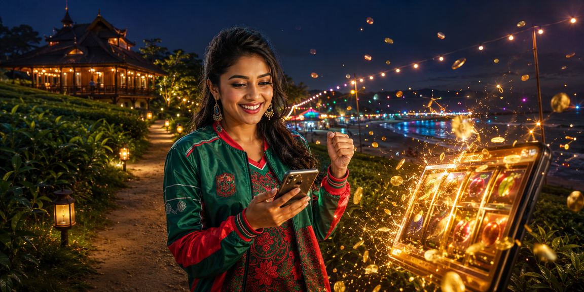 কক্সবাজারে চা বাগানে বসে ক্রিকেট বেটিং প্ল্যাটফর্ম ব্যবহার করছেন একজন ব্যবহারকারী